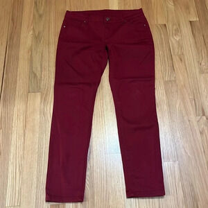 Buffalo by David Bitton | Deep red skinny jeans/pants women 30 stretch mid rise